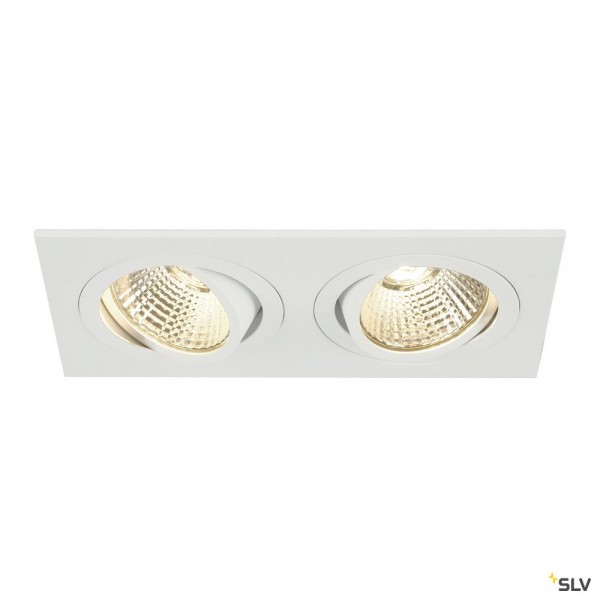 SLV 113921 New Tria 2 Set, Deckeneinbauleuchte, weiß, LED, 14W, 3000K, 1250lm