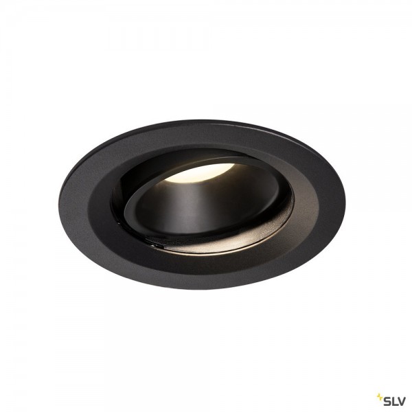 SLV 1003604 Numinos Move M, Deckeneinbauleuchte, schwarz, LED, 17,55W, 4000K, 1600lm, 40°