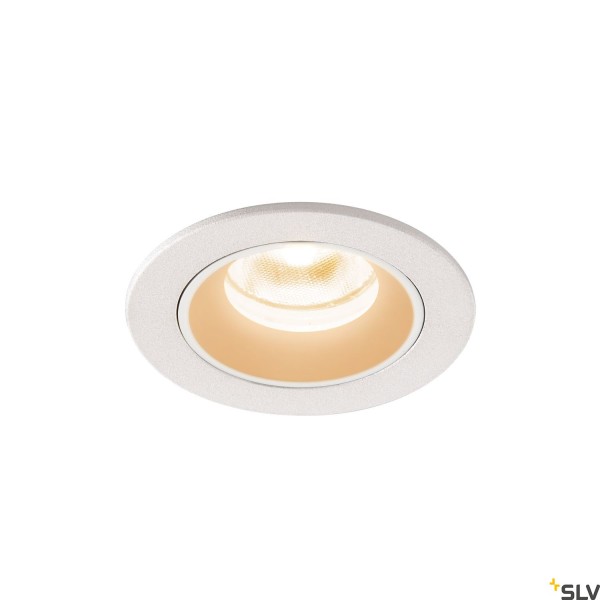 SLV 1005515 Numinos XS, Deckeneinbauleuchte, weiß, IP44, LED, 7W, 2700K, 670lm, 55°