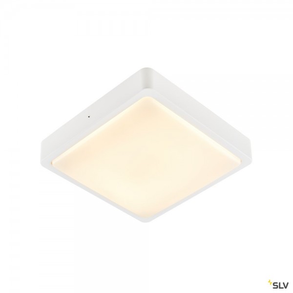 SLV 1003451 Ainos Square Sensor, Wand- und Deckenleuchte, IP65, LED, 18W, 3000K/4000K, 1300lm