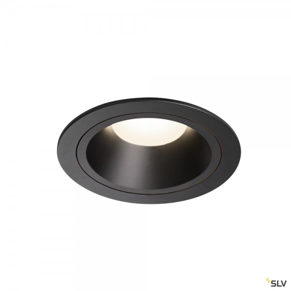 SLV 1003961 Numinos L, Deckeneinbauleuchte, schwarz, LED, 25,41W, 4000K, 2350lm, 20°