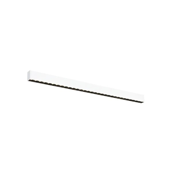 SLV 1010517 Glenos Pro, LED-Deckenleuchte Linear 129cm, DALI, 30W, 3K, UGR19, in weiß/schwarz