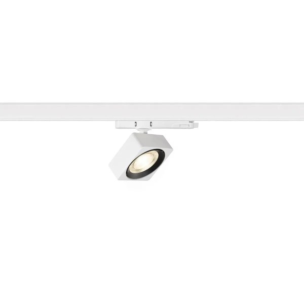 SLV 1010841 Euro Cube 2 M, LED 3-Phasen Spot Flach dimmbar, 14W, 4K, in weiß/schwarz
