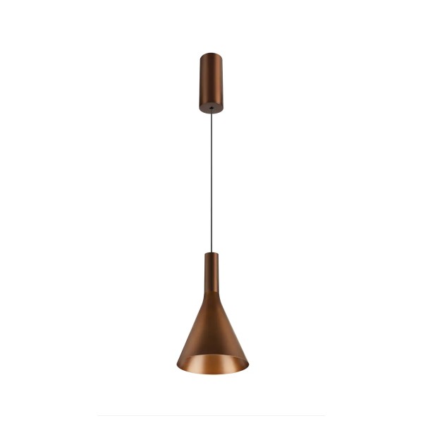 SLV 1007520 Lalu Cone 15, LED Hängeleuchte, bronze, dimmbar, 9.5W, 3000K, 680lm