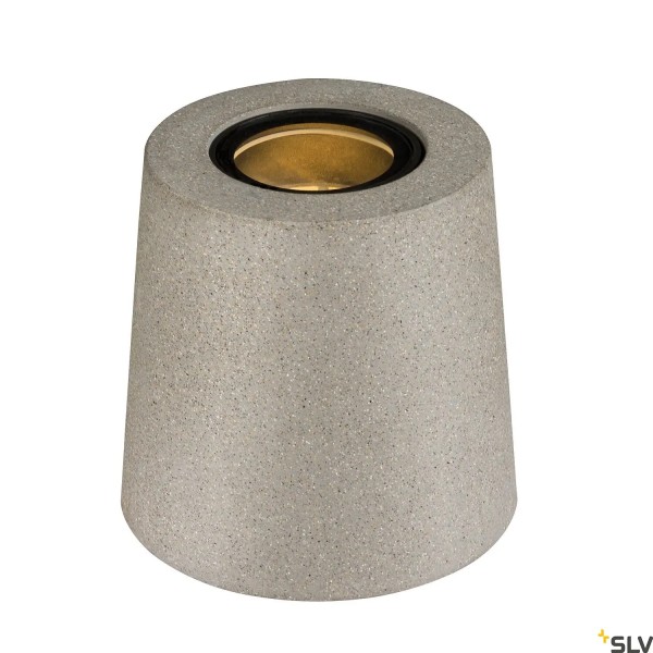 SLV 1006408 Concreto Round, Standleuchte außen, grau, IP65, QPAR51, GU10, max.10W