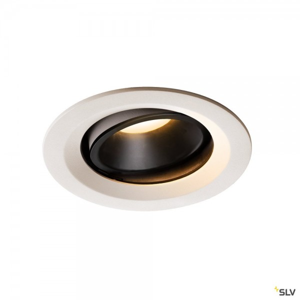 SLV 1003589 Numinos Move M, Deckeneinbauleuchte, weiß/schwarz, LED, 17,55W, 3000K, 1500lm, 20°