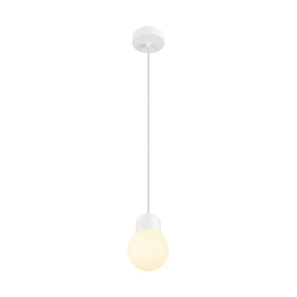SLV 1007814 Varyt, Hängelampe, weiß, mit weißem Glasschirm, E14