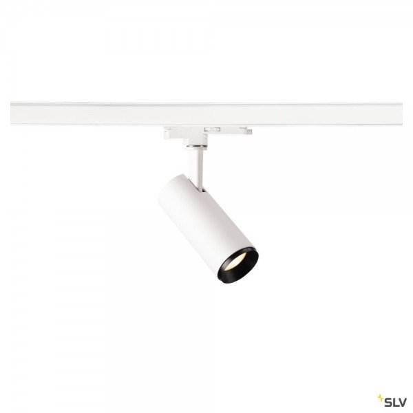 SLV 1004376 Numinos S, 3 Phasen, Strahler, weiß/schwarz, dim. Dali, LED, 10,42W, 3000K, 1020lm, 60°