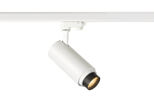 SLV 1006109 Numinos Zoom M, 3-Phasen LED-Strahler, dimmbar, 20W, 2700K, 1650lm, 15-60°, in weiß