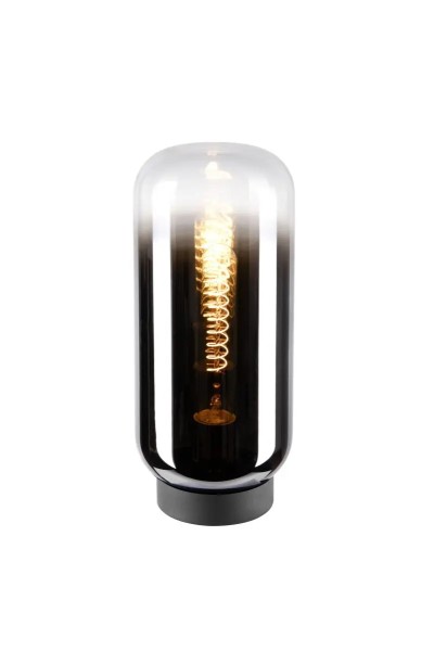 SLV 1010345 Pantilo Slim, Glas-Zylinder Tischlampe D14cm, dimmbar, E27, in chrom