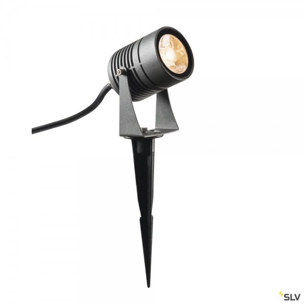 SLV 1002201 LED Spike, Spießleuchte, mit Netzstecker, IP55, LED, 6W, 3000K, 400lm