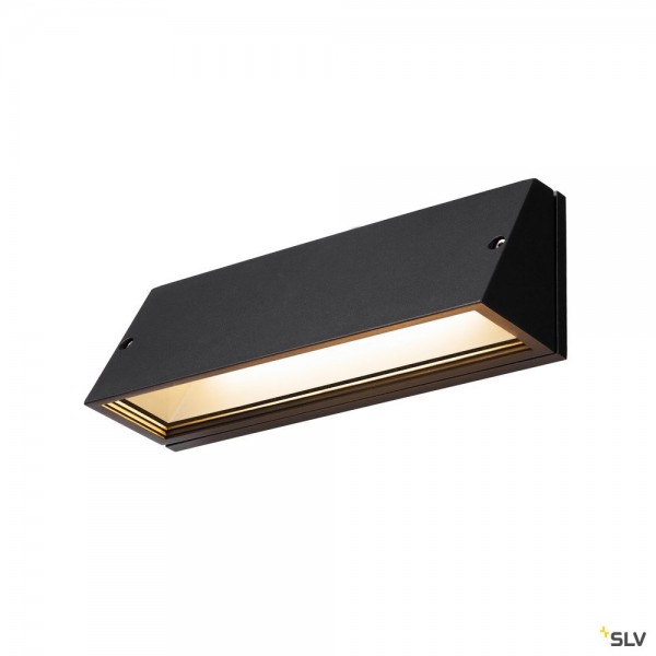 SLV 1003453 Pema, Wandleuchte, schwarz, IP65, LED, 16W, 3000K/4000K, 1400lm