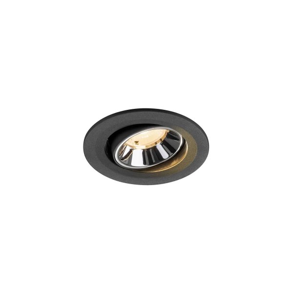 SLV 1009492 Numinos Move S, LED-Einbaustrahler, 6.7W, 2700K, 1000lm, 40°, in schwarz/chrom