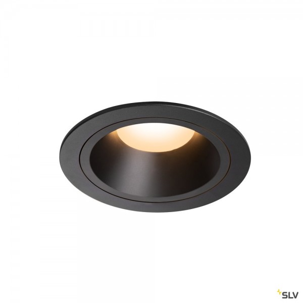 SLV 1003916 Numinos L, Deckeneinbauleuchte, schwarz, LED, 25,41W, 2700K, 2150lm, 40°