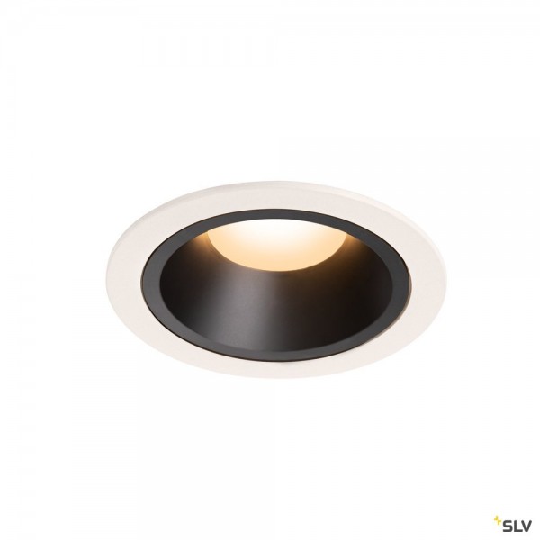 SLV 1003931 Numinos L, Deckeneinbauleuchte, weiß/schwarz, LED, 25,41W, 2700K, 2150lm, 55°