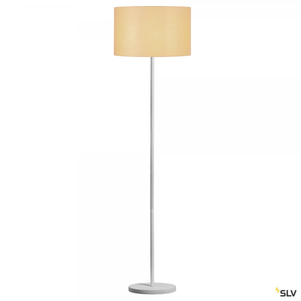 SLV 1003031 + 156113 Fenda, Stehleuchte, weiß/beige, Ø45,5cm, E27, max.60W