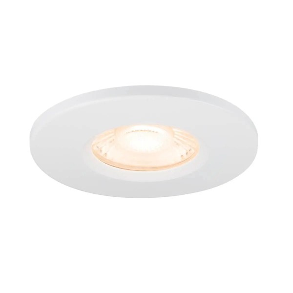 SLV 1011208 Universal Downlight Fix, LED-Einbaustrahler DIM, 5-7W, 27/3/4/65K, IP65, in Weiß