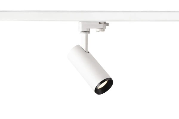 SLV 1004094 Numinos S, 3-Phasen LED-Strahler, dimmbar, 8W, 4000K, 1100lm, 24°, in weiß/schwarz