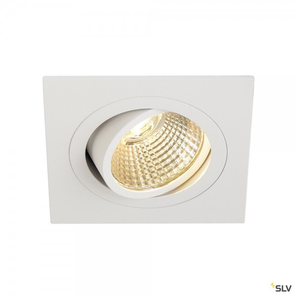 SLV 113881 New Tria 1 Set, Deckeneinbauleuchte, weiß, LED, 8W, 2700K, 645lm