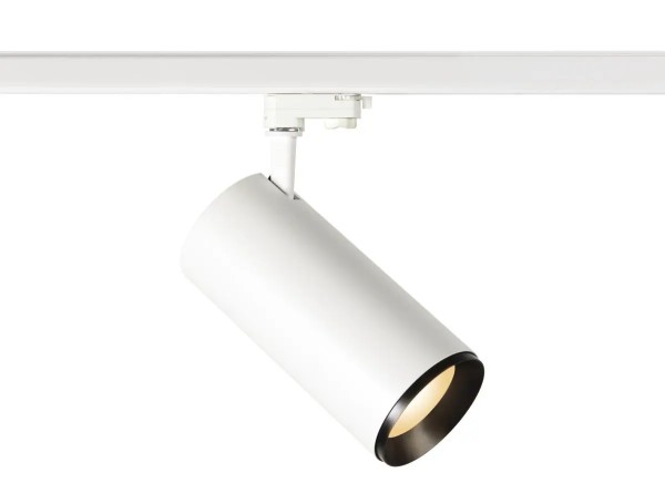 SLV 1005732 Numinos XL, 3-Phasen LED-Strahler, dimmbar, 28W, 3000K, 3550lm, 24°, in weiß/schwarz