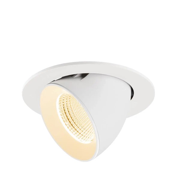 SLV 1009719 Numinos Gimble L, LED-Einbauleuchte, 17W, 2700K, 2400lm, 55°, in weiß