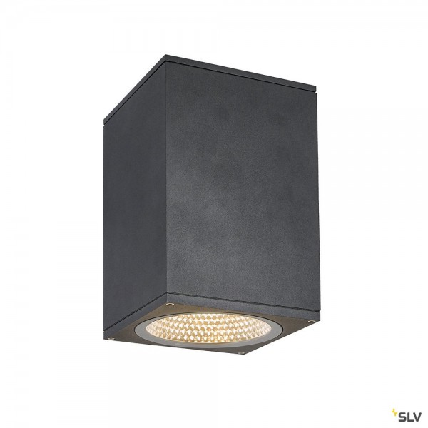 SLV 1003439 Enola Square L, Deckenleuchte, anthrazit, IP65, LED, 35W, 3000K/4000K, 2800lm