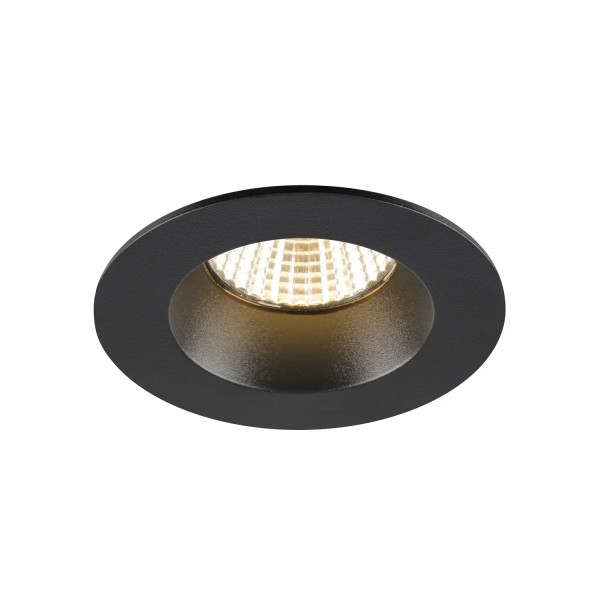 SLV 1007408 New Tria 68, Einbauleuchte, schwarz, IP65, dimmbar, LED, 8.3W, 3000K, 500lm, 38°