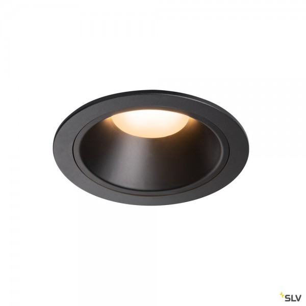 SLV 1003988 Numinos XL, Deckeneinbauleuchte, schwarz, LED, 37,4W, 2700K, 3300lm, 40°