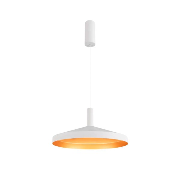 SLV 1007519 Lalu Terra 36, LED Hängeleuchte, weiß, gold, dimmbar, 9.5W, 3000K, 680lm