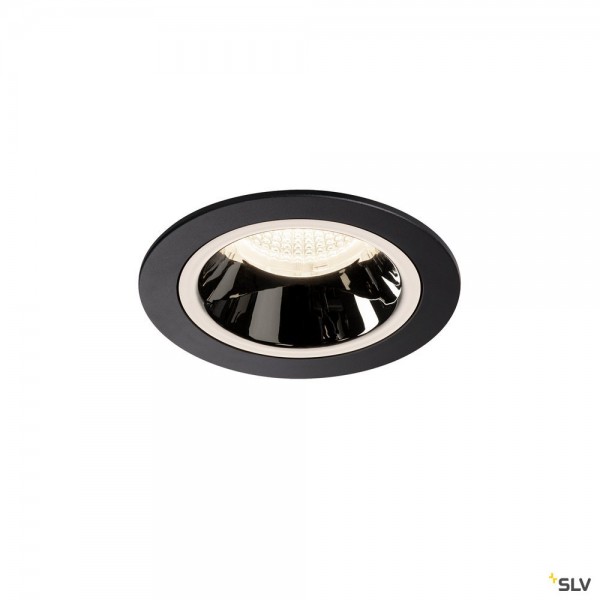 SLV 1003897 Numinos M, Deckeneinbauleuchte, schwarz/chrom, LED, 17,55W, 4000K, 1660lm, 55°