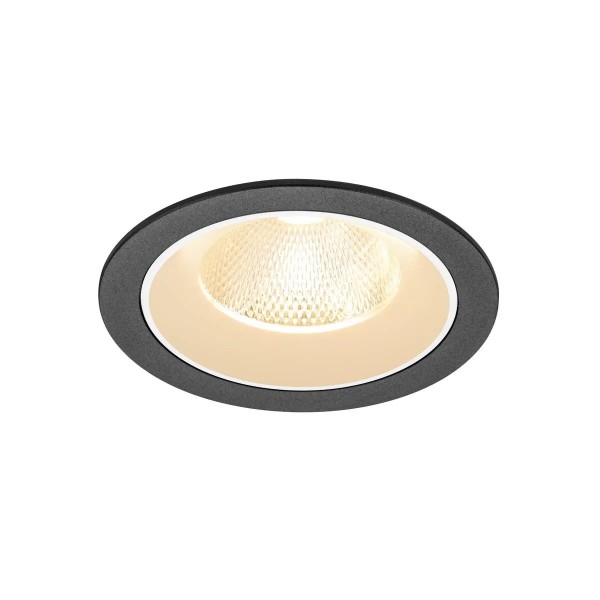 SLV 1009758 Numinos L, LED-Einbauspot, 17W, 2700K, 2400lm, 20°, in schwarz/weiß