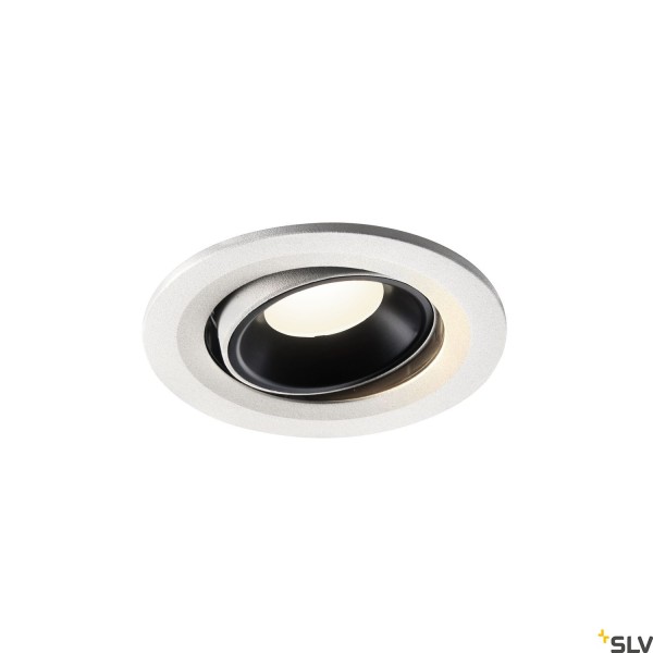 SLV 1005367 Numinos Move S, Deckeneinbauleuchte, weiß/schwarz, LED, 8,6W, 4000K, 730lm, 40°