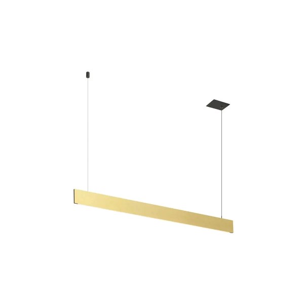 SLV 1011941 Linius 120, Schmale Einbau LED-Pendelleuchte Up & Down, dimmbar, 34W, 3000K, in Messing
