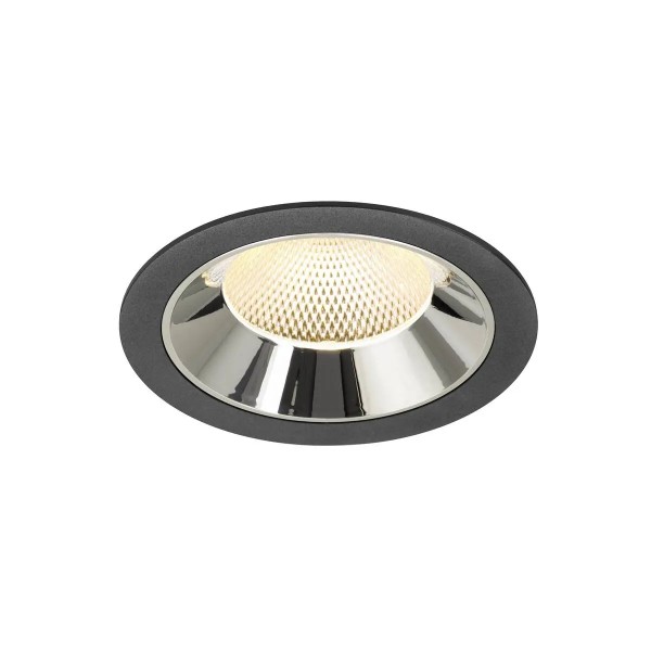 SLV 1009941 Numinos XL, LED-Einbauspot, 24W, 3000K, 3600lm, 40°, in schwarz/chrom