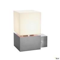 SLV 1000336 Square Wall, Wandleuchte, Edelstahl, IP44, E27, max.20W SLV 1000336 Square Wall, Wandleuchte, Edelstahl, IP44, E27, max.20W