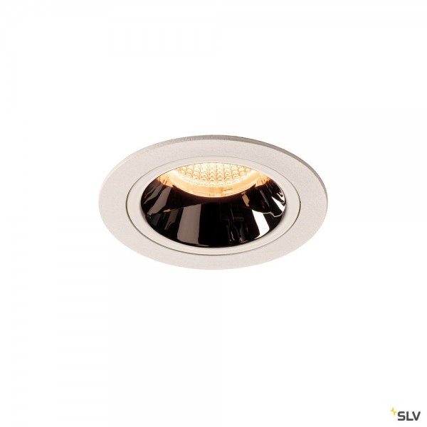 SLV 1003861 Numinos M, Deckeneinbauleuchte, weiß/chrom, LED, 17,55W, 2700K, 1550lm, 55°