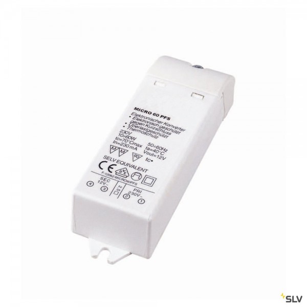 SLV 461060 Transformator, dimmbar Triac C+L, 12V, 10W-60W