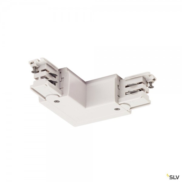 SLV 1001386 3 Phasen, S-Track, Aufbauschiene, L-Verbinder, Erde außen, weiß