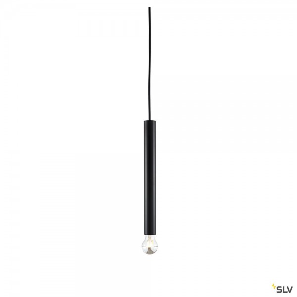 SLV 1002558 Fitu, Pendelleuchte, 500cm, schwarz, ohne Rosette, E27, max.60W