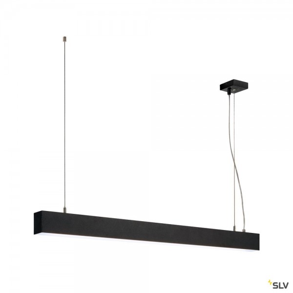 SLV 1001403 Glenos, Pendelleuchte, schwarz matt, dimmbar 1-10V, LED, 43W, 4000K, 3300lm