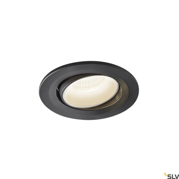 SLV 1005356 Numinos Move S, Deckeneinbauleuchte, schwarz/weiß, LED, 8,6W, 4000K, 790lm, 20°