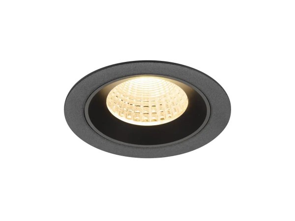 SLV 1009601 Numinos M, LED-Einbauspot, 12W, 2700K, 1700lm, 55°, in schwarz
