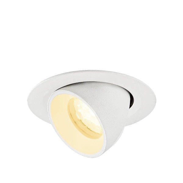 SLV 1010057 Numinos Gimble XS, LED-Einbauleuchte, 6.9W, 3000K, 950lm, 40°, in weiß