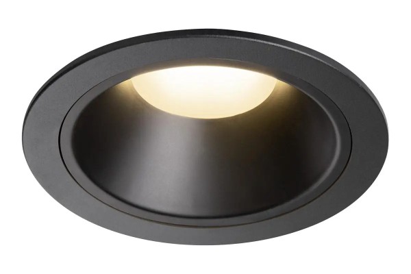 SLV 1009939 Numinos XL, LED-Einbauspot, 24W, 3000K, 3600lm, 40°, in schwarz