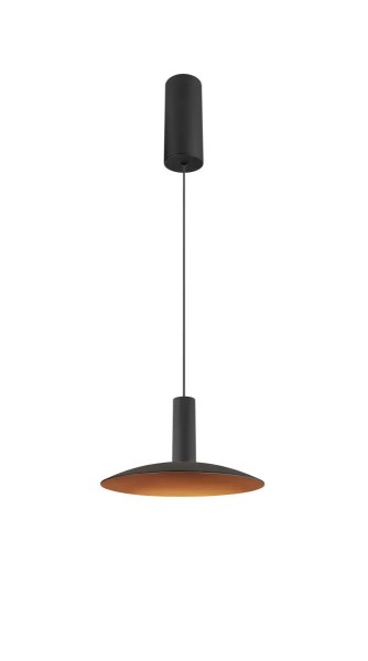 SLV 1010287 Lalu Set Elypse 22, LED-Hängelampe Scheibe, DIM, 9.5W, CCT 27/3K, in schwarz/bronze