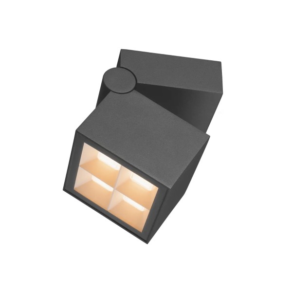 SLV 1007458 S-Cube, LED Wand & Deckenleuchte außen, schwenkbar, DIM, IP65, 15W, CCT 27/3K