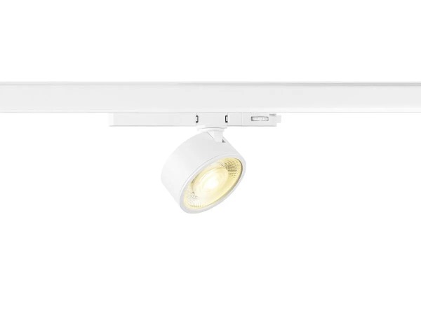 SLV 1010242 Kalu 2.0, Flacher 3-Phasen LED-Spot Rund, dimmbar, 10W, 3000K, in weiß