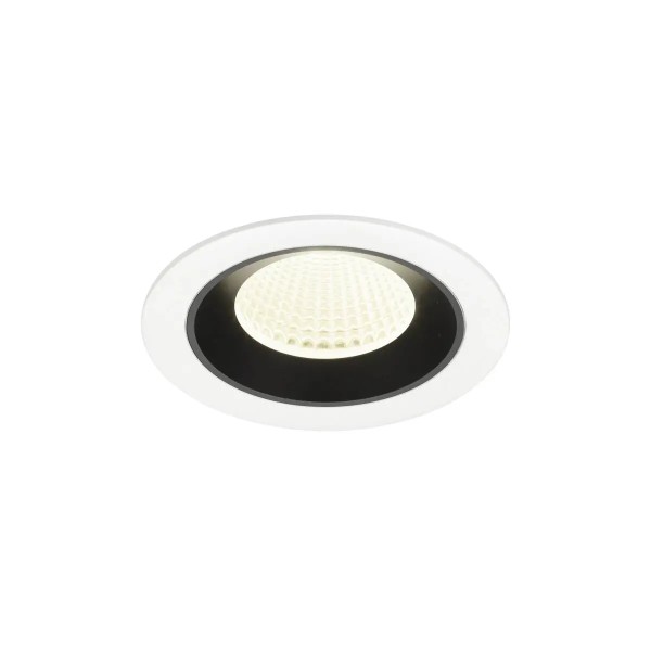 SLV 1009643 Numinos M, LED-Einbauspot, 12W, 4000K, 1900lm, 40°, in weiß/schwarz