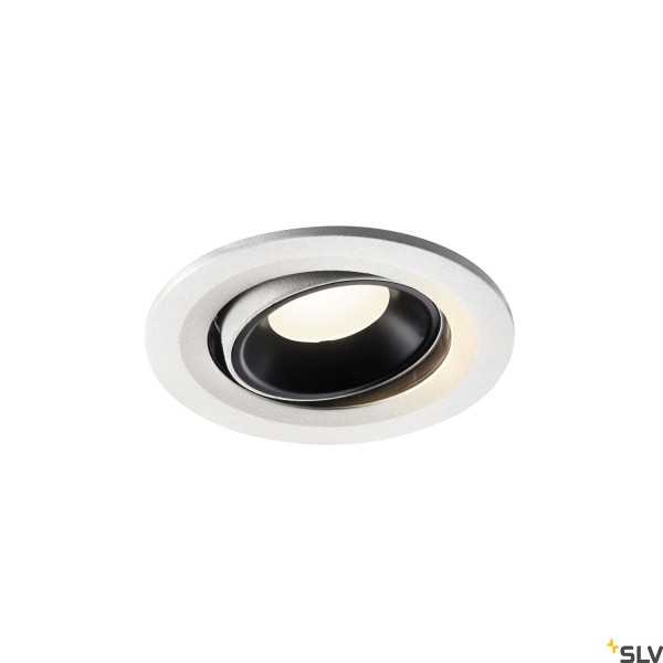 SLV 1005364 Numinos Move S, Deckeneinbauleuchte, weiß/schwarz, LED, 8,6W, 4000K, 730lm, 20°