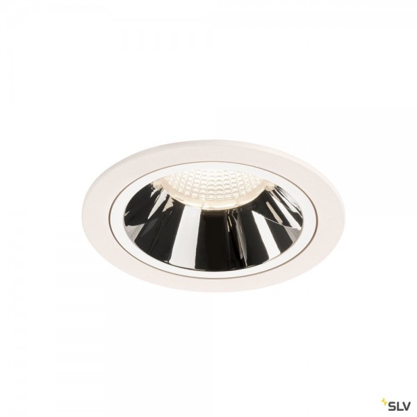 SLV 1003975 Numinos L, Deckeneinbauleuchte, weiß/chrom, LED, 25,41W, 4000K, 2350lm, 20°